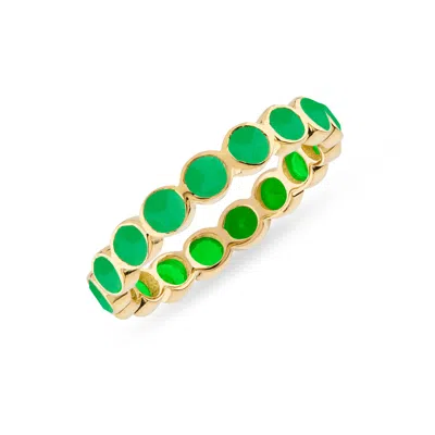 Auree Jewellery Women's Green Ortigia Chrysoprase Gold Vermeil Ring