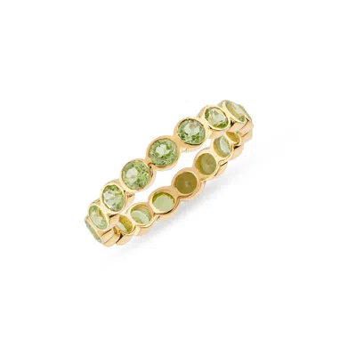 Auree Jewellery Women's Green Ortigia Peridot Gold Vermeil Ring