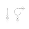 Auree Jewellery Women's Hampton Moissanite & Silver Interchangeable Gemstone Earrings In Silver
