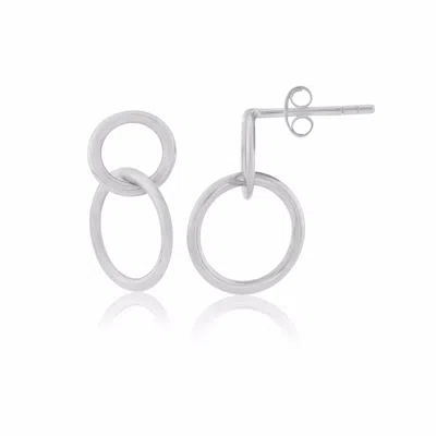 Auree Jewellery Women's Kelso Sterling Silver Drop Earrings In White