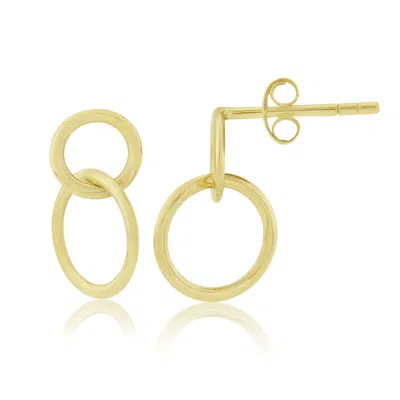 Auree Jewellery Women's Kelso Yellow Gold Vermeil Drop Earrings In Black