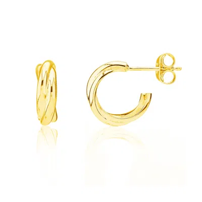 Auree Jewellery Women's Knightsbridge Mini Yellow Gold Vermeil Triple Hoop Earrings