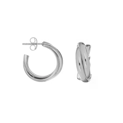 Auree Jewellery Women's Knightsbridge Silver Triple Russian Wedding Earrings