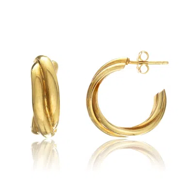Auree Jewellery Women's Knightsbridge Yellow Gold Vermeil Triple Hoop Earrings