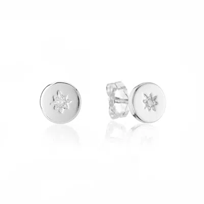 Auree Jewellery Women's Langton Sterling Silver Diamond Stud Earrings In White