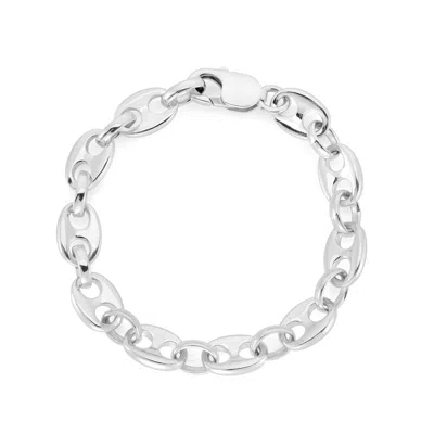 Auree Jewellery Women's Maddox Sterling Silver Marina Link Bracelet In White