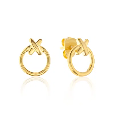 Auree Jewellery Women's Manacor Friendship Gold Vermeil Kiss Stud Earrings