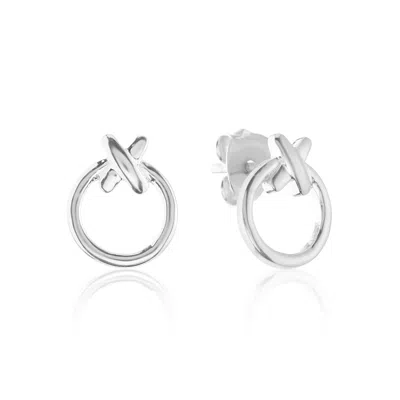 Auree Jewellery Women's Manacor Friendship Sterling Silver Kiss Stud Earrings In Metallic