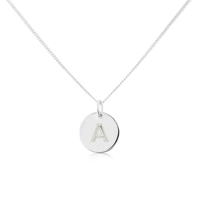 Auree Jewellery Women's Pembroke Sterling Silver Disc Engraveable Pendant