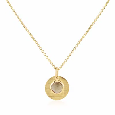 Auree Jewellery Women's Pink / Purple / Gold Bali 9ct Gold October Birthstone Necklace Rose Quartz
