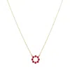Auree Jewellery Women's Pink / Purple Ortigia Mini Fuchsia Pink Chalcedony & Gold Vermeil Necklace