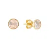 Auree Jewellery Women's Pink / Purple Savanne Gold Vermeil & Rose Quartz Stud Earrings