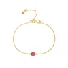 Auree Jewellery Women's Red Hampton Ruby & Gold Vermeil Bracelet In Red
