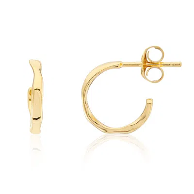 Auree Jewellery Women's Ronda Mini Piccolo Polished Gold Vermeil Hoop Earrings