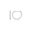 Auree Jewellery Women's Silver / White Dovehouse Sterling Silver & Cubic Zirconia Hoop Earrings In Multi