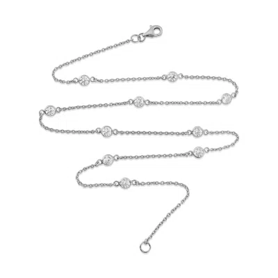 Auree Jewellery Women's Sofia Sterling Silver & Cubic Zirconia 18" Necklace In Metallic
