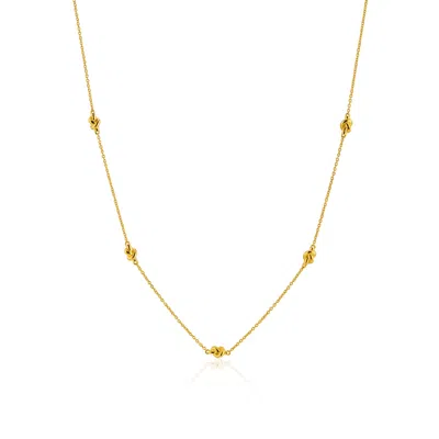 Auree Jewellery Women's St Ives Gold Vermeil Knot Necklace