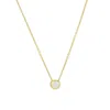 Auree Jewellery Women's Verona Gold Vermeil & Cubic Zirconia Solitaire Necklace