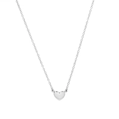 Auree Jewellery Women's Verona Sterling Silver Full Heart Necklace