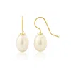 Auree Jewellery Women's White / Gold / Yellow Gloucester White Freshwater Pearl & Gold Vermeil Drop Earrings In Multi