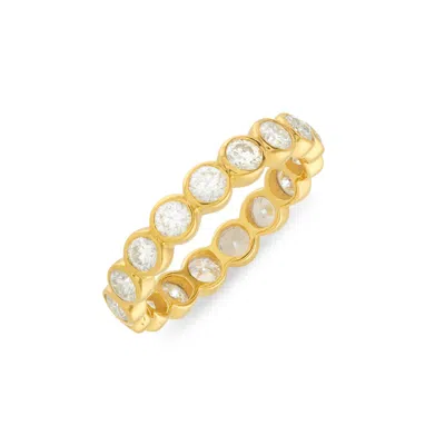 Auree Jewellery Women's White Ortigia Moissanite Gold Vermeil Ring