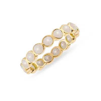 Auree Jewellery Women's White Ortigia Moonstone Gold Vermeil Ring