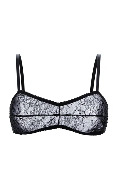 Aureliana Chantilly Lace Bralette In Black