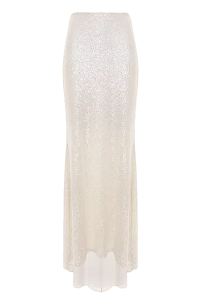 Aureliana Sequins Siren Skirt In White