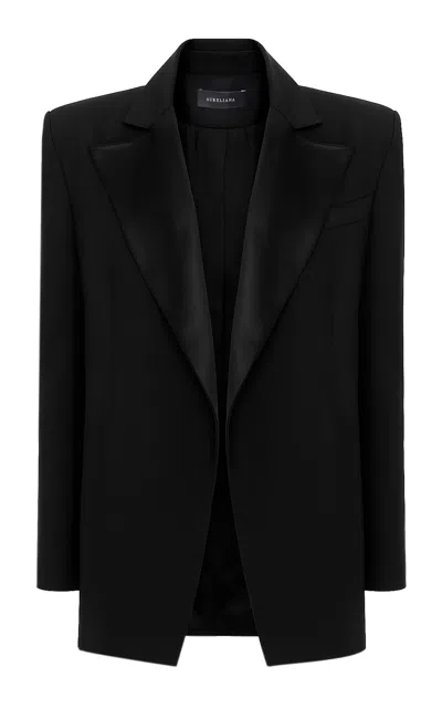 Aureliana Wool-silk Tuxedo Jacket In Black