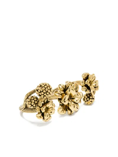 Aurelie Bidermann 18k Yellow Gold Anthos Double Ring