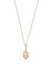 Aurelie Bidermann 18kt Yellow Gold Beetle Diamond Necklace In Gold