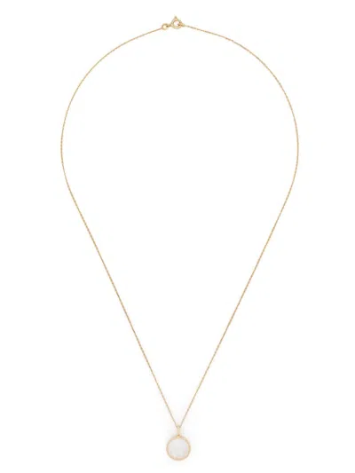 Aurelie Bidermann 18kt Yellow Gold Chivor Mini Medallion Necklace With Diamonds