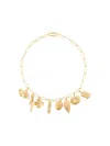 Aurelie Bidermann Actua Gold Charm Necklace In Metallic