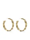 Aurelie Bidermann Ava Textured Large Hoops In Gold