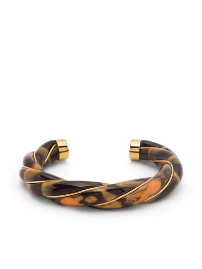 Aurelie Bidermann Bracelet Diana Tie And Dye Tiger Eye In Multi