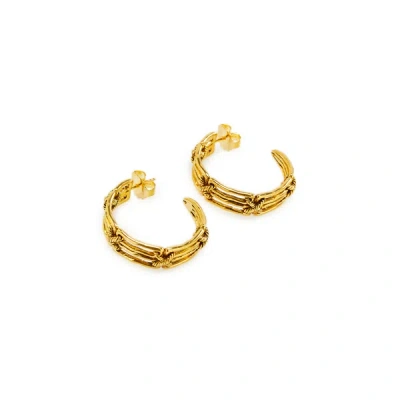 Aurelie Bidermann Caliche Earrings In Gold