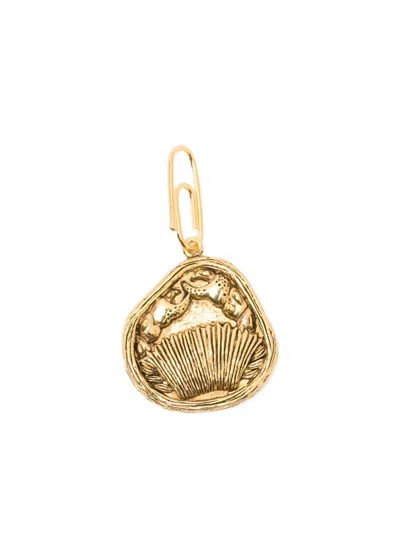 Aurelie Bidermann Cancer Zodiac Charm In Gold