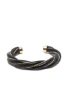 Aurelie Bidermann Diana Braided Bracelet In Black
