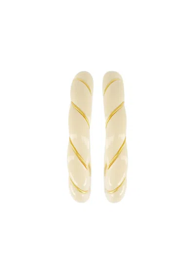 Aurelie Bidermann Diana Earrings In Burgundy