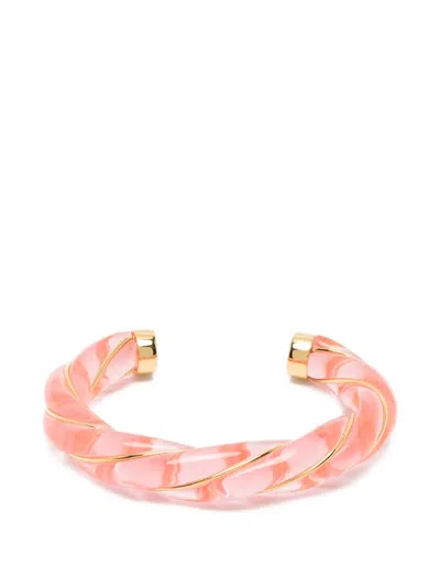 Aurelie Bidermann Diana Twisted Bracelet In Pink