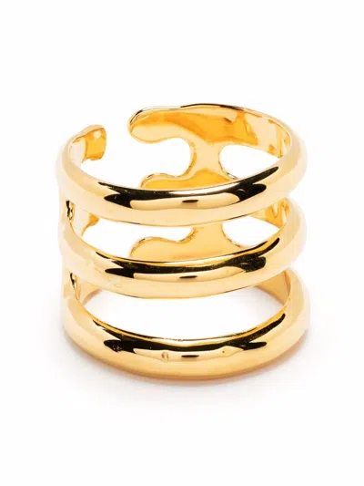 Aurelie Bidermann Esteban Band Ring In Gold