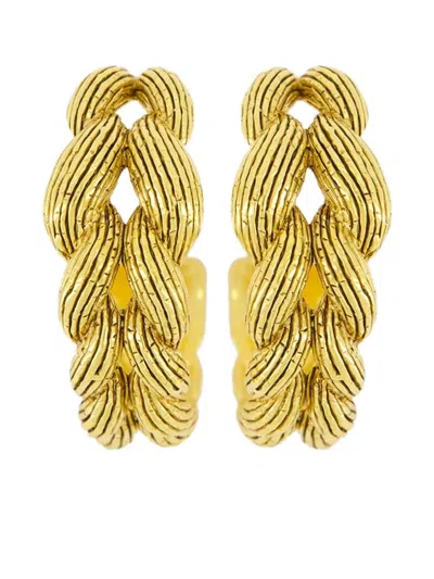 Aurelie Bidermann Grisell Earrings In Gold