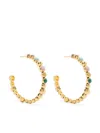 Aurelie Bidermann Honolulu Hoop Earrings In Multi