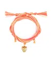 Aurelie Bidermann Honolulu Macramé-design Bracelet In Gold