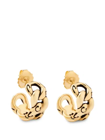 Aurelie Bidermann Imbali Hoop Earrings In Gold