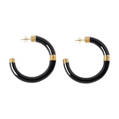 Aurelie Bidermann Katt Bracelets In Black Metal