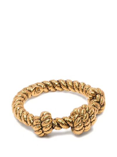 Aurelie Bidermann Knot-detail Ring In Gold