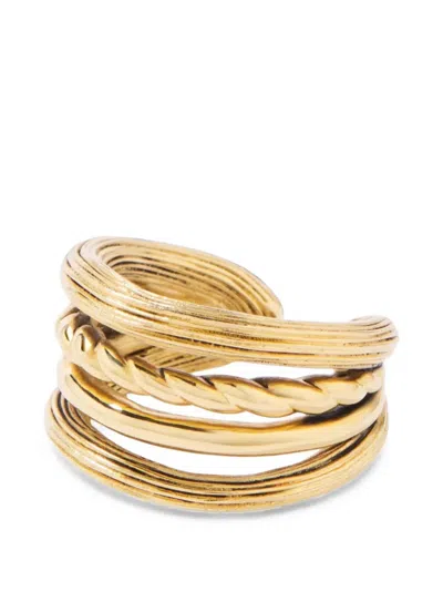 Aurelie Bidermann Letaba Braided Ring In Gold