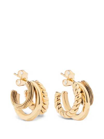 Aurelie Bidermann Letaba Hoop Earrings In Gold