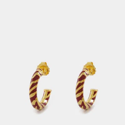 Aurelie Bidermann Liwa Earrings In Burgundy